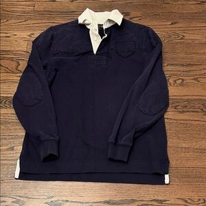 Black Brown 1826 Navy and White Polo Shirt